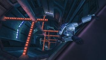 Star Wars: Bounty Hunter (2024): Jango navigates a dark shaft.