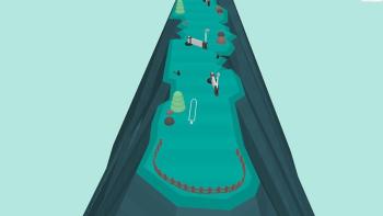 What the Golf?: screenshot #2: Clearly the owner of this mini golf course has money.