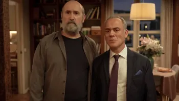 53 Sundays: Brothers stand in hallway.