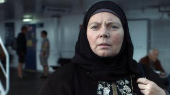After Love: Close-up of Joanna Scanlan as Mary.