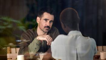 After Yang Movie: Colin Farrell and Jodie Turner-Smith eat together