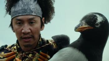 A pirate with a penguin