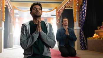 A Nice Indian Boy Movie: Naveen and Jay pray together