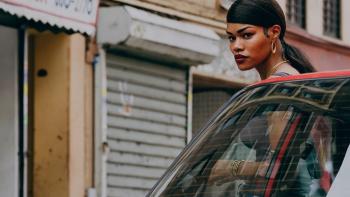 A Thousand and One Movie: Teyana Taylor stands next to a car