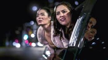 Abducted on Prom Night: Young women look perplexed leaning out car door