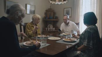 Adopting Audrey Movie: Characters at the dinner table