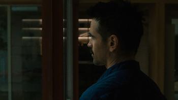 After Yang Movie: Colin Farrell stares out a window