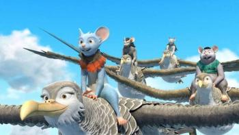 Air Bound Movie: The mice fly on the back of birds