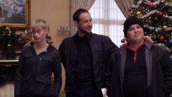 Alone for Christmas Movie: Thieves Rob, Jake, and Phil appreciate the moment before beginning to rob the house