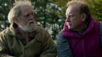 And Then Come the Nightjars: David Fielder and Nigel Hastings sit side by side outdoors