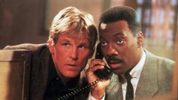 Another 48 hrs.: Eddie Murphy and Nick Nolte listen on phone