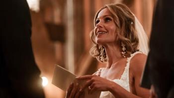 Another Sweet Christmas movie: Candace Cameron Bure stands in a wedding dress