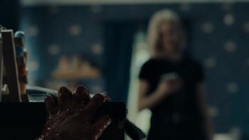 Appendage: Hadley Robinson is under threat from an evil creature.