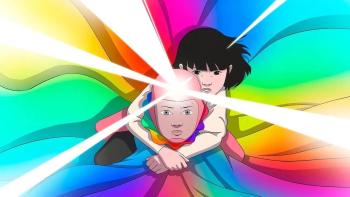 Arco movie: Arco and Iris fly through the air