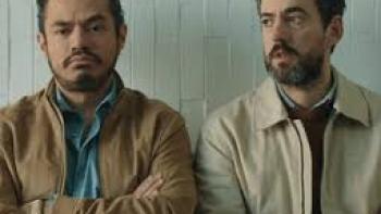 A Time for Bravery movie: Two Latino men stand