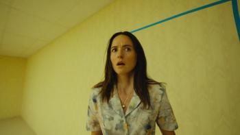 Backrooms Movie: Renate Reinsve stares ahead in the Backrooms
