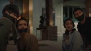 Barbarians movie: main cast gagged and bound 