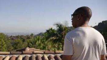 Being Eddie: Eddie Murphy looks at his view.