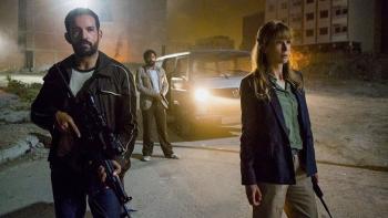 Beirut Movie: Sandy Crowder at the hostage exchange