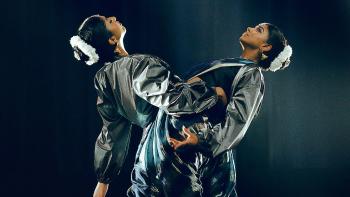 Best of the Best: Maitreyi Ramakrishnan and Priyanka Kedia dancing in costume.