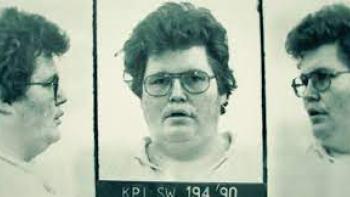 Big Mack: Gangsters and Gold: Black and white mug shots of person in glasses from different angles