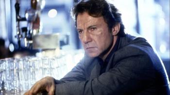 Bad Lieutenant: Harvey Keitel sits at a bar looking exhausted
