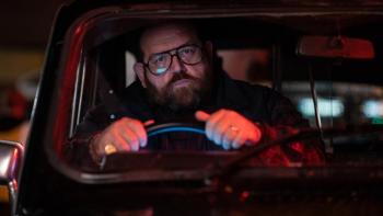 Black Cab: Nick Frost drives a taxi cab