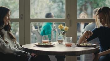 Blackwater Lane Movie: Cass (Minka Kelly, left) enjoys lunch out with her best friend, Rachel (Maggie Grace)