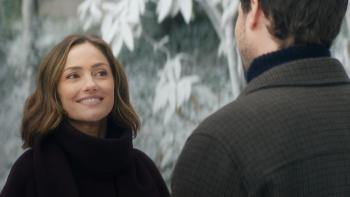 Champagne Problems: Minka Kelly and Tom Wozniczka share a laugh.