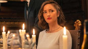 Champagne Problems: Minka Kelly by candlelight.