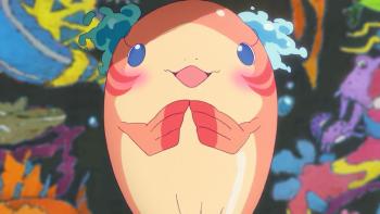 ChaO movie: Princess ChaO holds her flippers together in front of her