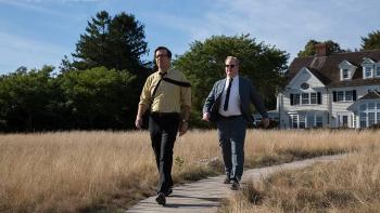 Chappaquiddick Movie: Joe Gargan and Paul Markham walking 