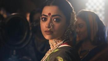 Chhaava: Rashmika Mandanna plays Chhaava's wife, looking over her shoulder