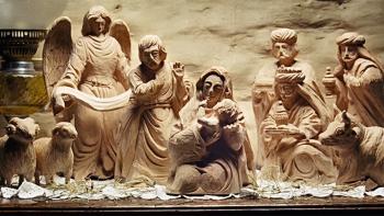 The Christmas Miracle of Jonathan Toomey: A hand-carved wooden nativity scene
