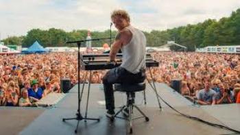 Christopher: A Beautiful Real Life movie: Christopher plays for a crowd