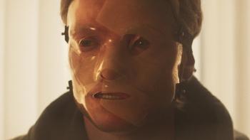 Clayface movie: Matt Hagen (Tom Rhys Harries) wearing some kind of mask