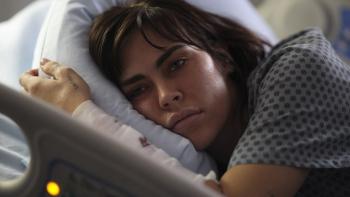 Continue movie: Nadine Crocker lies in a hospital bed