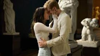 A Copenhagen Love Story: Couple embrace at museum