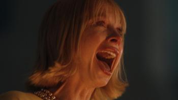 Corporate Retreat Movie: Billie (Kirby Johnson) unleashes a terrified scream