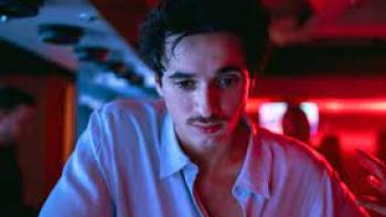 Crypto Boy Scene 2: Closeup of man with unbuttoned shirt