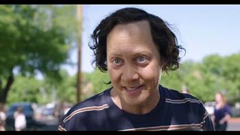  Daddy Daughter Trip scene 3: Rob Schneider as a dad in Daddy Daughter Trip looks sternly off camera