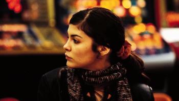 Dirty Pretty Things: Audrey Tautou looks over her right shoulder at something out of shot