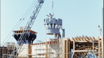 Disneyland Handcrafted: The castle is constructed.