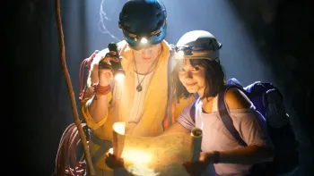 Dora and the Search for Sol Dorado: Dora and Diego read map.