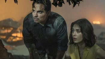 Extinction Movie: Peter and Alice watch in hiding