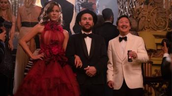 Fool's Paradise Movie: Christiana Dior, Latte Pronto, and Larry, all dressed up, prepare to enter a fancy party