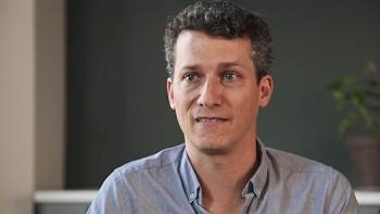 For Love & Life: No Ordinary Campaign movie: white man with short hair speaks on couch with interviewer off-screen