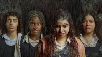 From the Ashes: The Pit movie: Schoolgirls in uniform look haunted