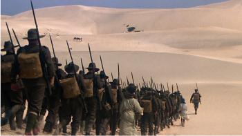 Gallipoli movie: Australian troops march across the Saharan desert