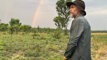 Ghost Elephants: Steve Boyes and a rainbow.